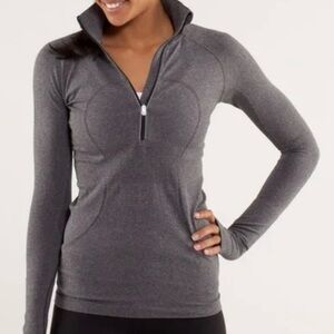 Lululemon Athletica Charcoal Zip-Up Sweatshirt